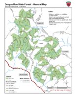 Dragon አሂድ ግዛት ደን - አጠቃላይ ካርታ